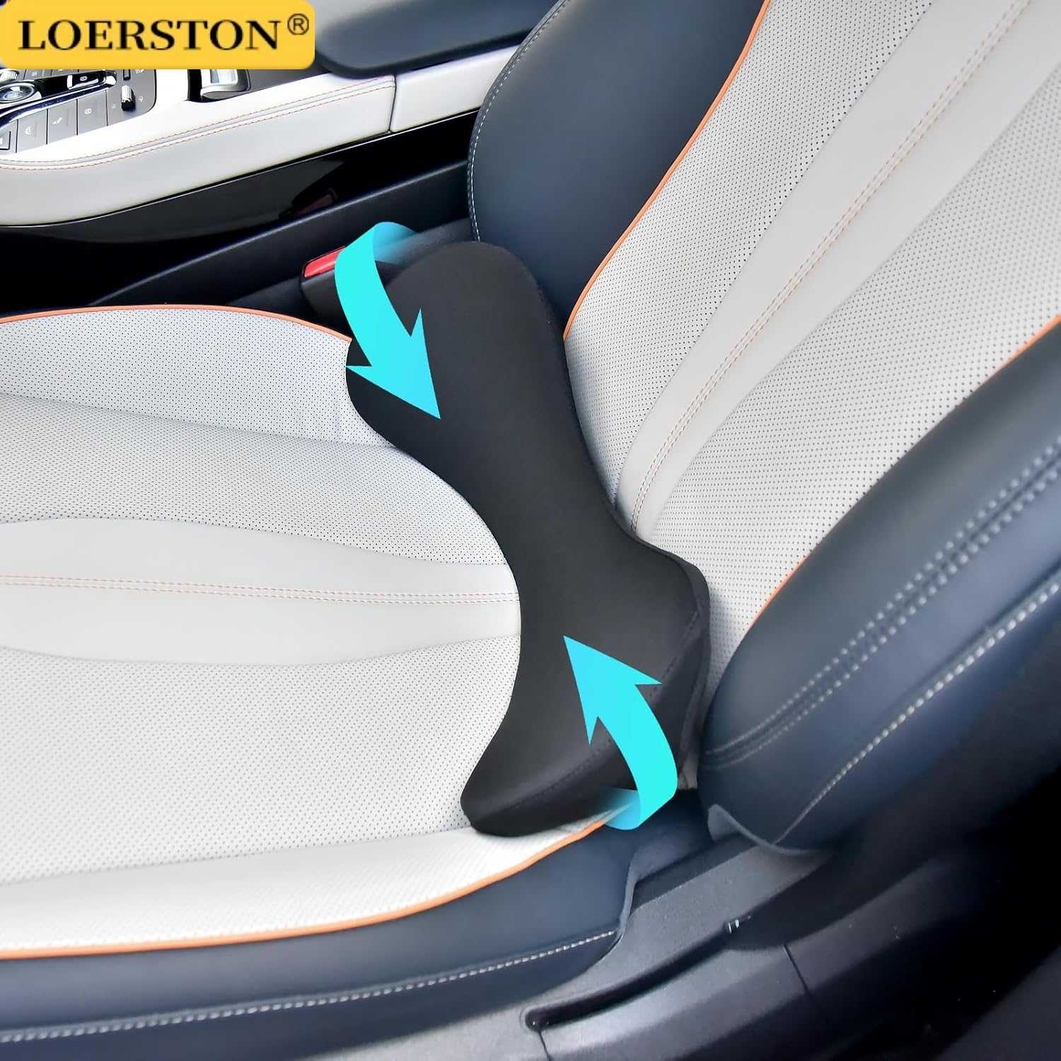 Car Seat Cushion Memory Foam - Wielofunkcyjna poduszka pod plecy, podparcie lędźwiowe,