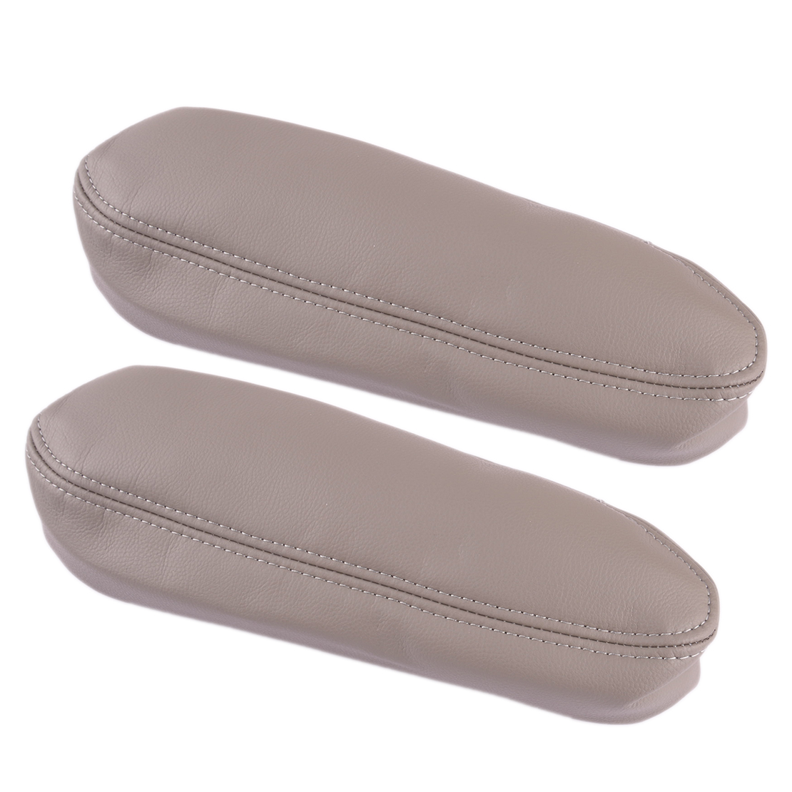 Leather Car Seat Cover - 1 para szarych podłokietników samochodowych pasujących