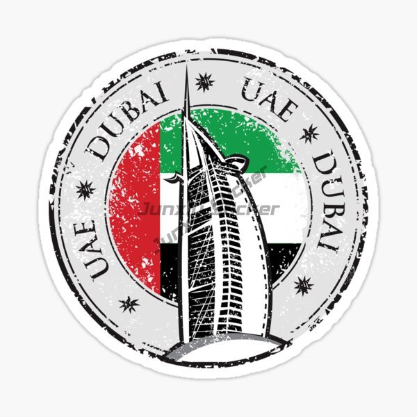 Car Accessories Uae - Emblemat i odznaka flagi narodowej ZEA