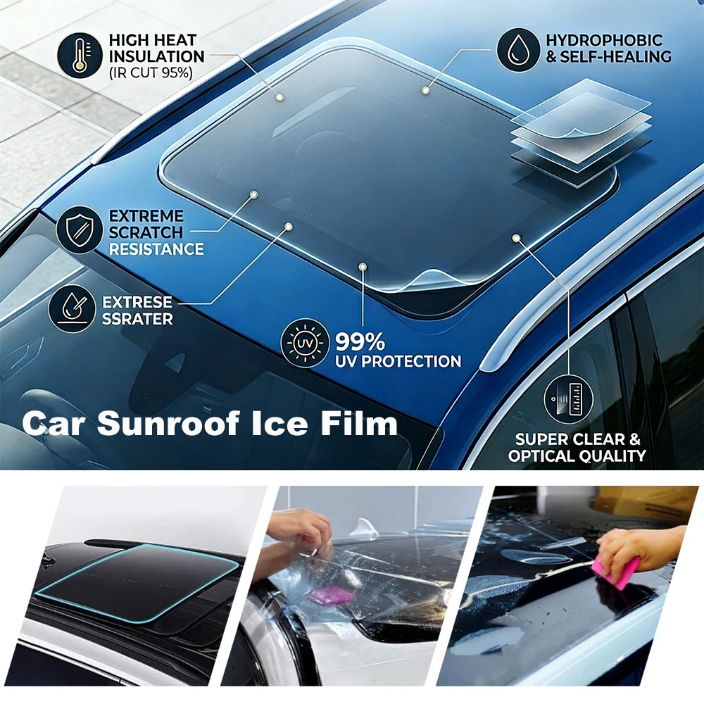 Automatic Car Sunshade - Folia termoizolacyjna na szyberdach samochodowy, 7.5mil