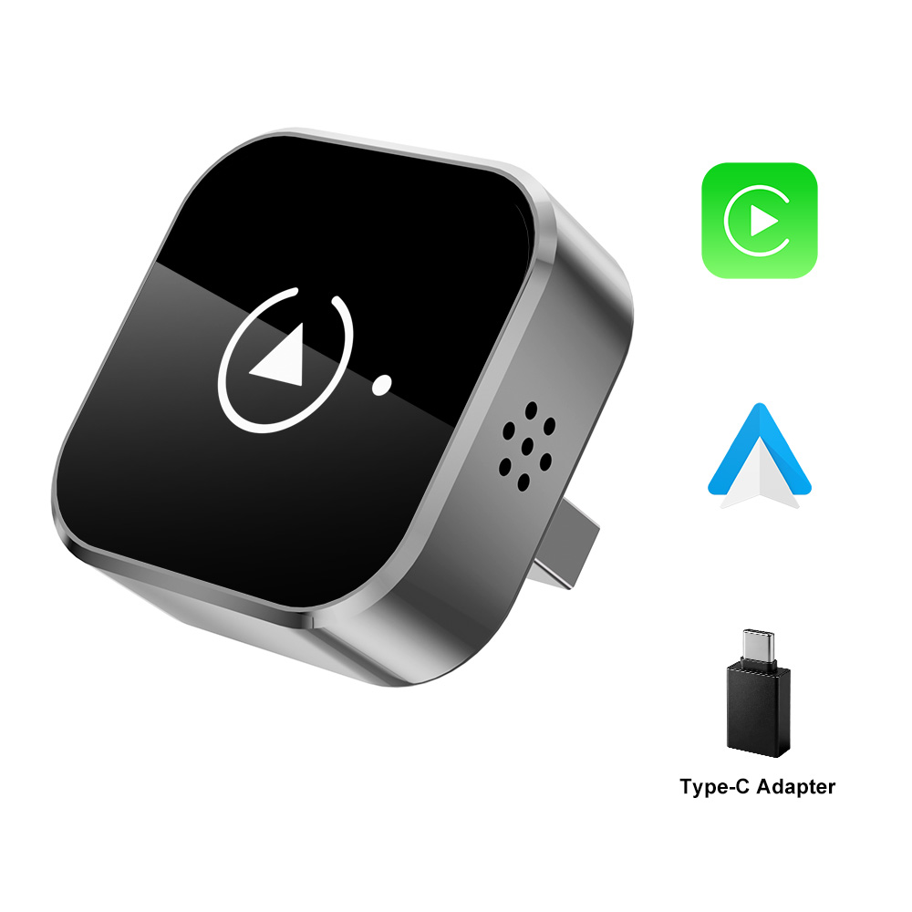 Car Accessories Usa - Bezprzewodowy adapter CarPlay Android Auto 2w1,